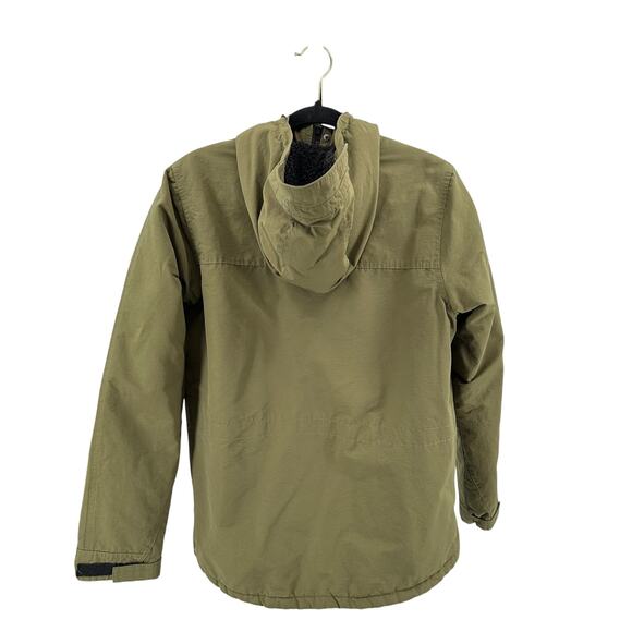 Hurley Slammer Jacket Men S Green #G4932-00 Hooded Long Sleeve Button-Up Winter - Picture 6 of 12
